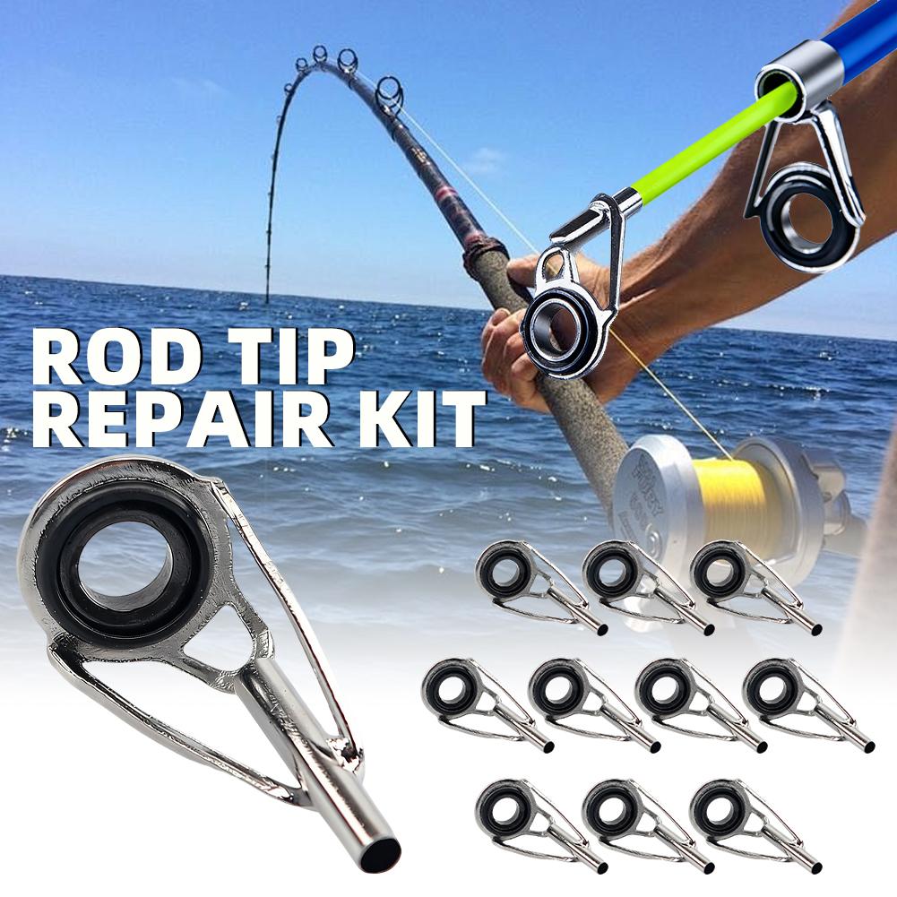Fishing Rod Building Kit - Rod Tip Repair Kit 10pcs Fishing